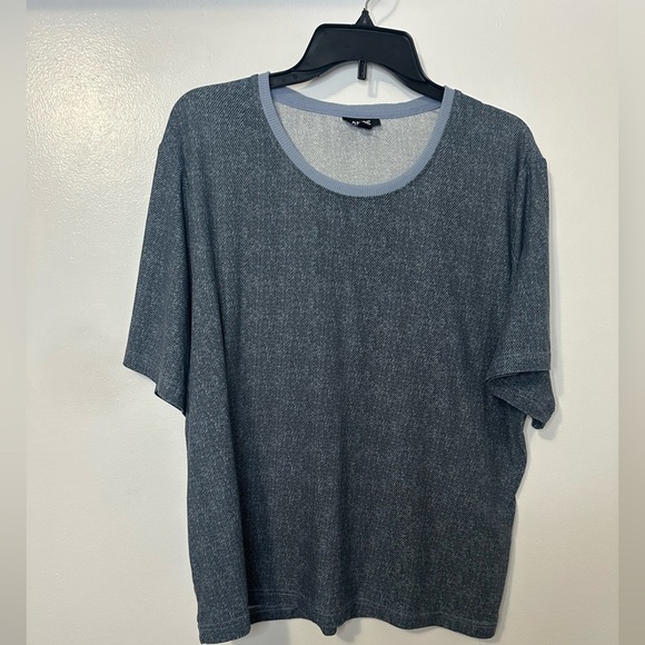 Women's Blue Short Sleeve Crew Neck T-Shirt - Picture 2 of 5